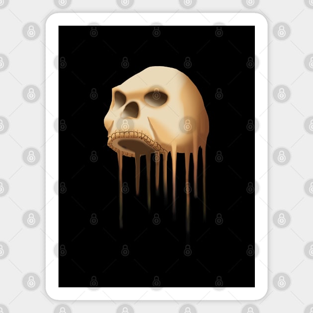 Untitled (Skull) Magnet by patrickkingart